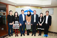 上海交通大學(xué)上海高級金融學(xué)院FMBA項目主任倪海英一行訪問社科賽斯教育集團(tuán)