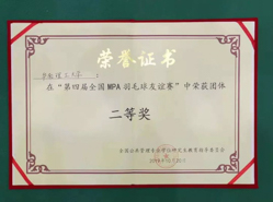 【華工MPA】攻堅(jiān)克難、砥礪奮進(jìn) 獲得第四屆全國MPA羽毛球友誼賽團(tuán)體二等獎(jiǎng)