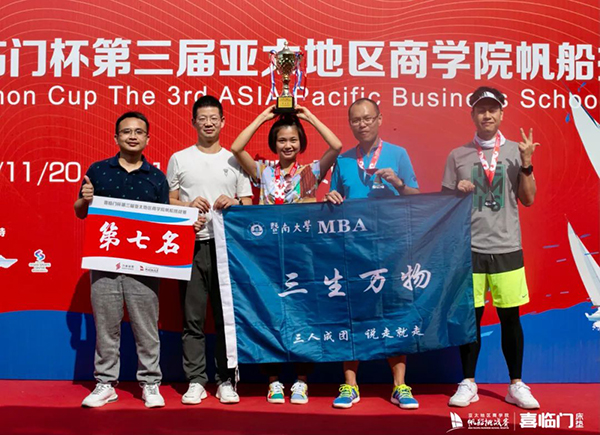 最佳突破 | 暨南大學MBA“三生萬物”隊出征亞帆賽獲全國第七名佳績