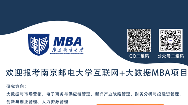 2023年南京郵電大學(xué)非全日制MBA項(xiàng)目招生政策咨詢