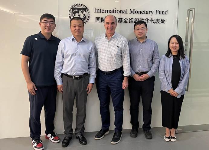 中央財經大學金融學院院長張學勇一行拜訪國際貨幣基金組織（IMF）駐華辦公室