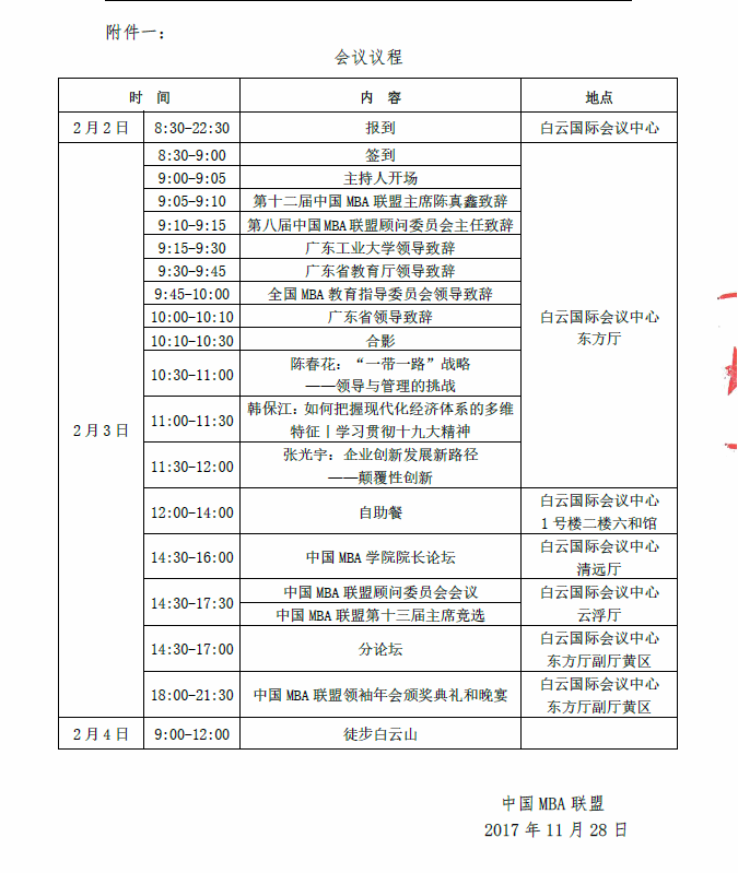 會(huì)議流程